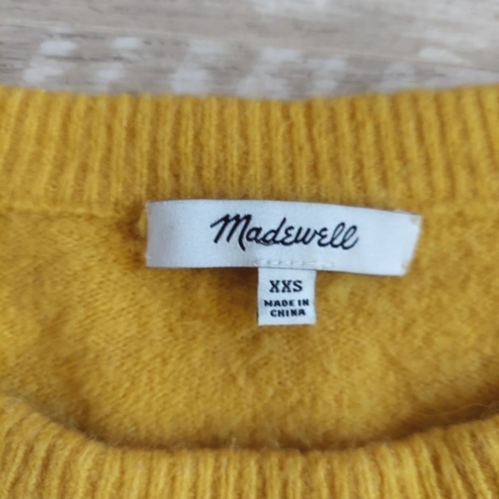Madewell Striped Oversized Cropped Sweater - Picture 11 of 12